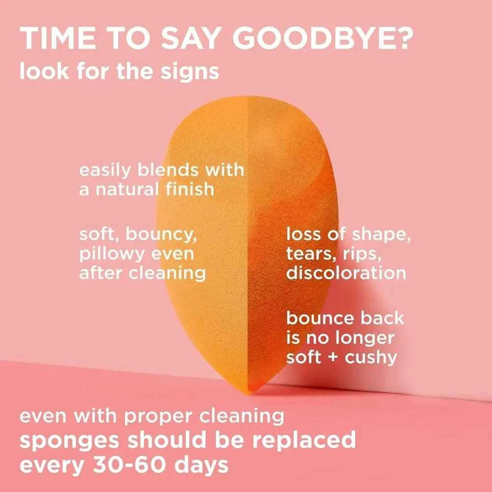 Miracle Complexion Sponge Set – Professional 4 Pack for a Luminous, Streak Free Base