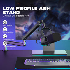 Adjustable Low Profile Microphone Arm Stand by Snagg A Microphone Stand