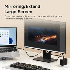 Portable TV Dock – USB-C to HDMI 8K@60Hz HDR, 100W PD for Switch 2, Steam Deck & ROG Ally