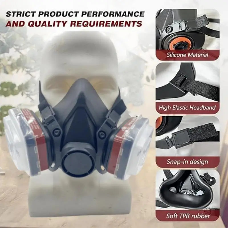 6200 Half Face Respirator Mask by Snagg A Face Mask