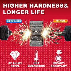 30 Pcs 1" Impact Torx Screwdriver Bit Set – T20/T25/T30 S2 Alloy Steel with Colorful Storage Box