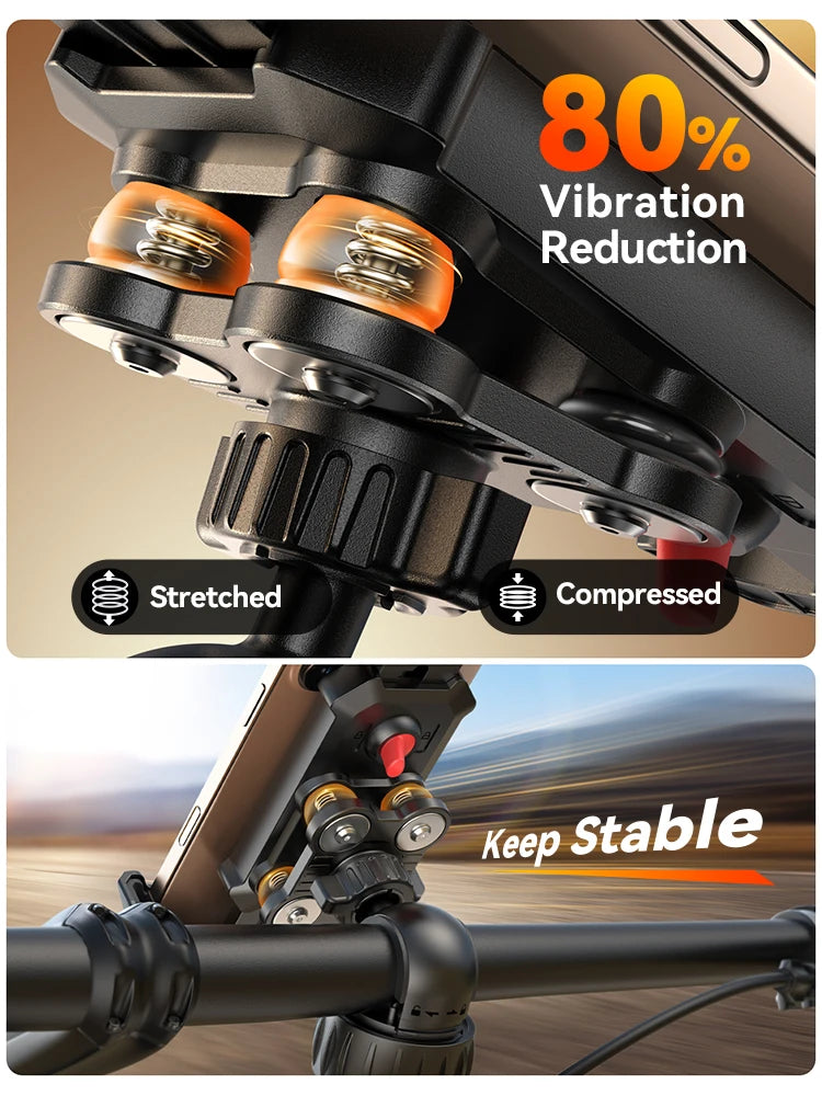 Anti Shake Motorcycle Phone Holder by Snagg A Phone Holder