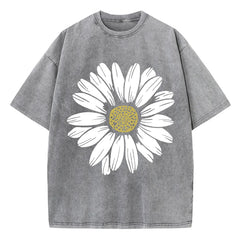 Sunflower Print Womans Streetwear T-Shirt