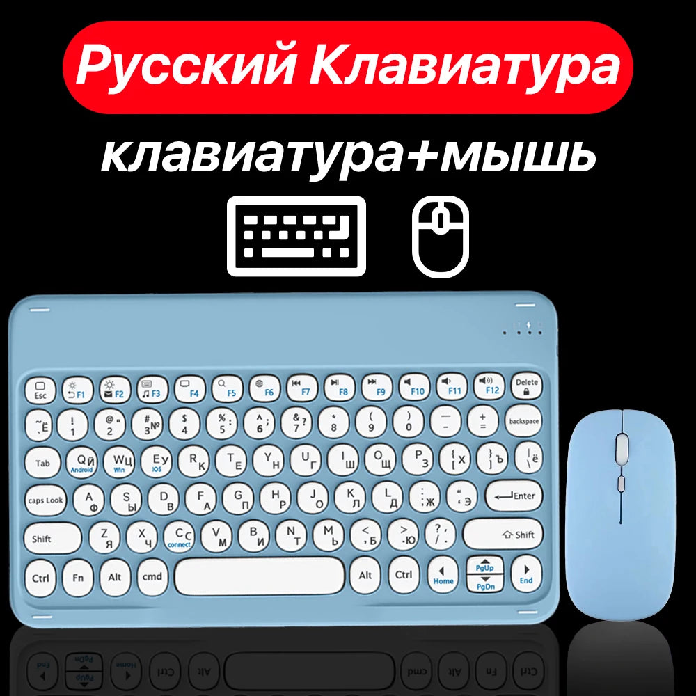 Round Key Bluetooth Wireless Keyboard For Android IOS Huawei Xiaomi Tablet by Snagg A Wireless Keyboard