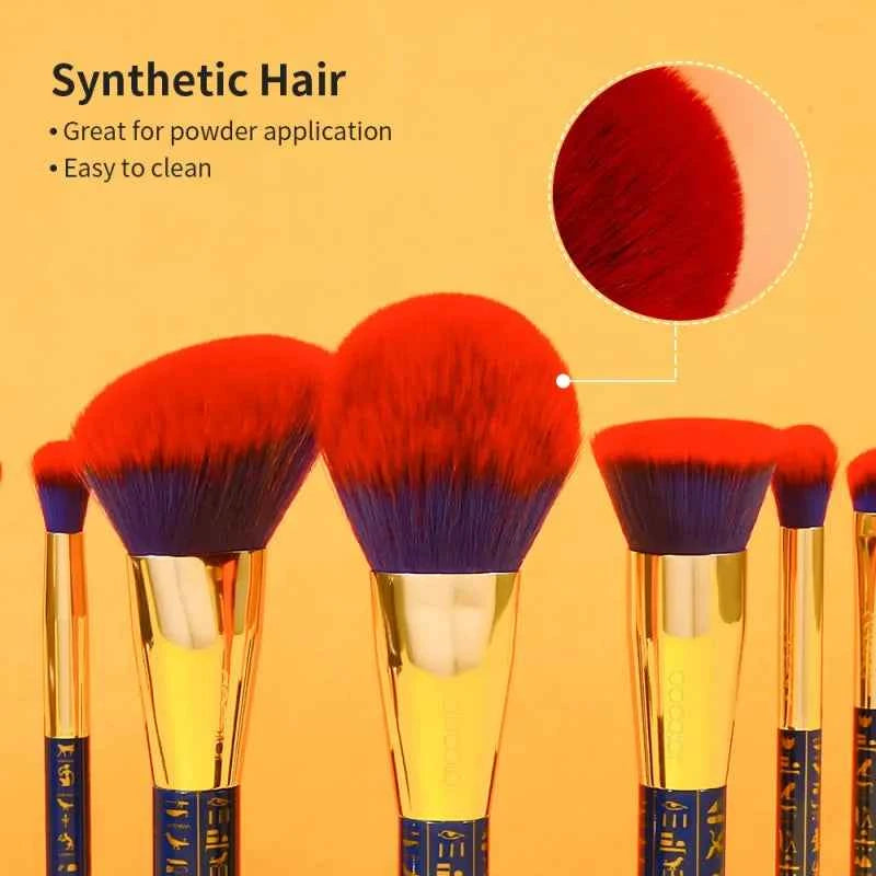 19 Piece Professional Makeup Brush Set – Egyptian Inspired Beauty Kit