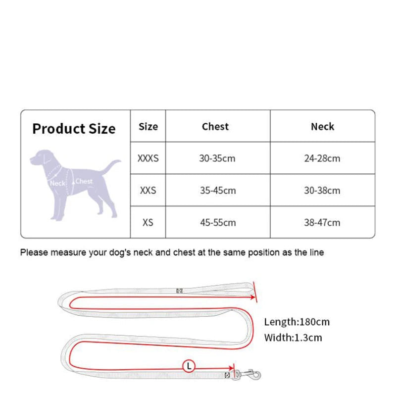 Ultra-Lightweight Breathable Harness & Leash Set by Snagg A Harness