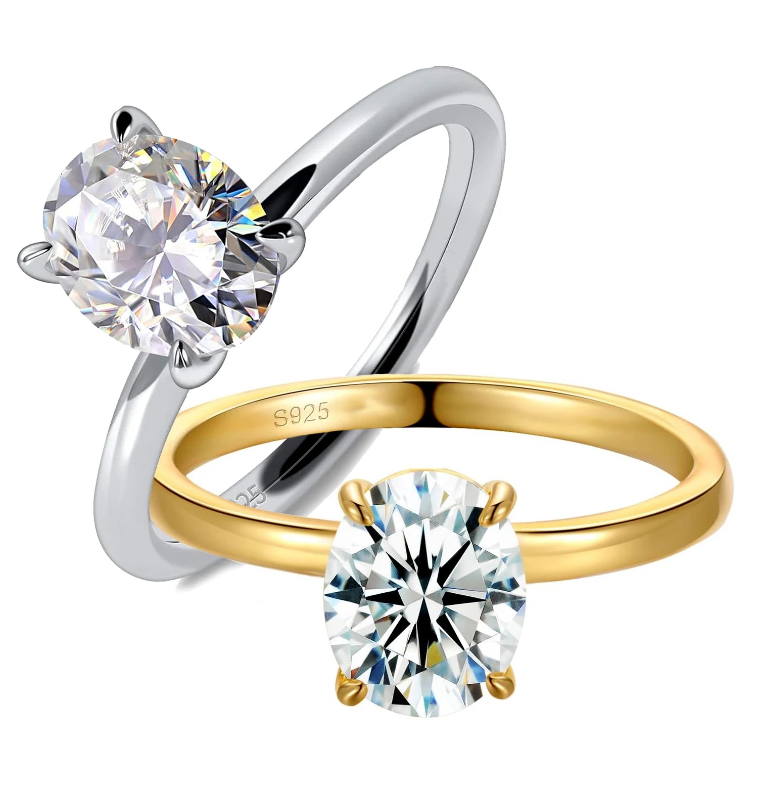 Oval Moissanite Ring by Snagg A Ring