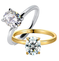 Oval Moissanite Ring by Snagg A Ring