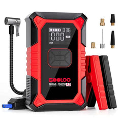 3000A car jump starter with tyre inflator – image 1