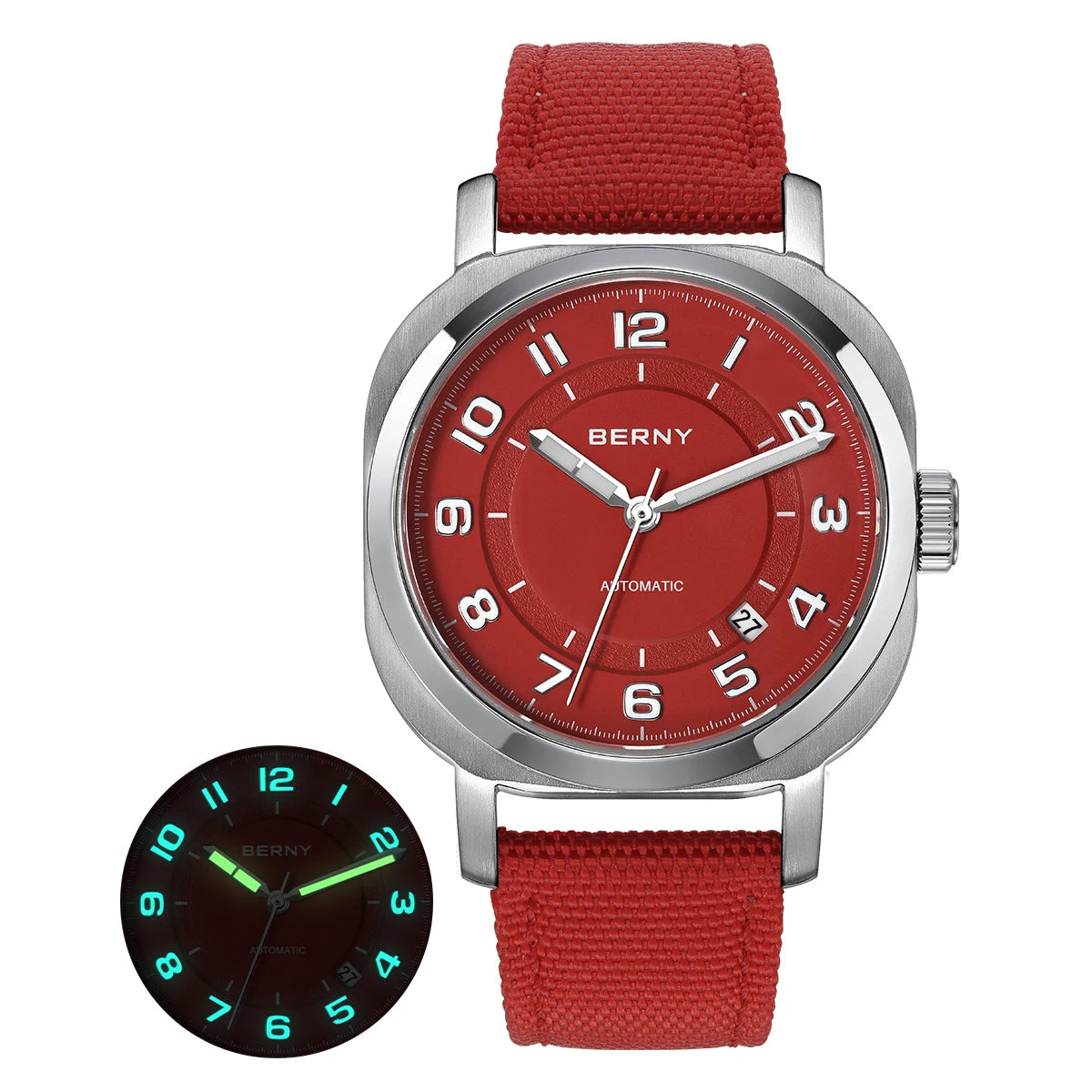 BERNY Mechanical Cushion Watch