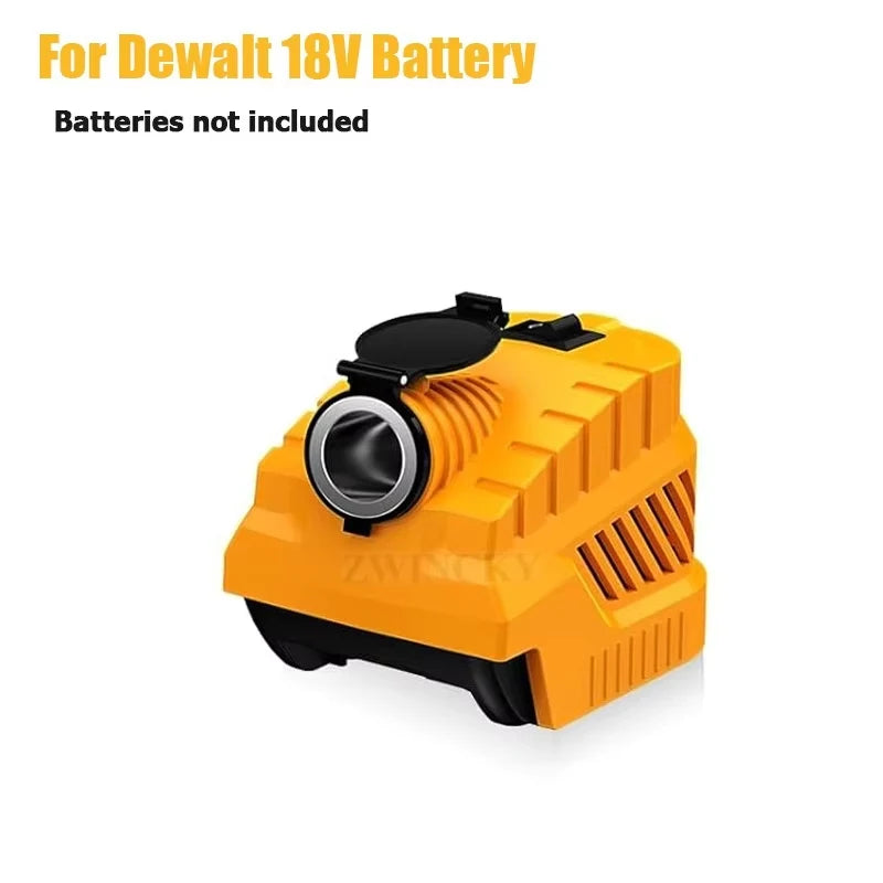 Car/Vehicle Refrigerator Power Supply Compatible With Milwaukee/Dewalt/Makita 18V Batteries