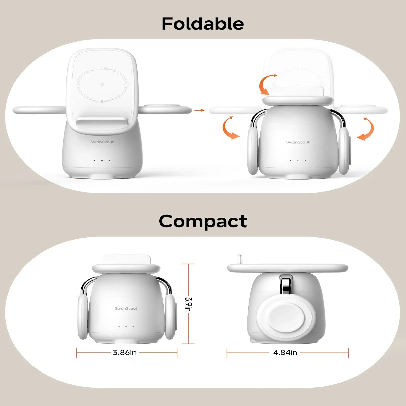 Samsung 3-in-1 Wireless Charging Station | Galaxy S25 S24 Z Flip Fold Watch Ultra Buds Charger Stand