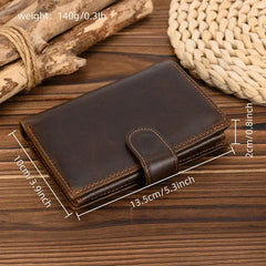 High-Quality Genuine Leather Short Wallet