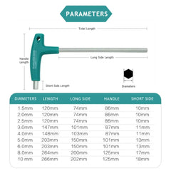 6/9 Piece T-Handle Allen Key Wrench Set