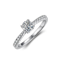 0.5ct D Color Round Moissanite Ring - SnaggIt
