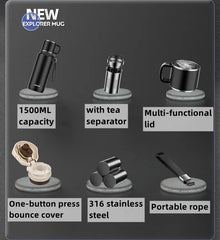 Stainless Steel Vacuum Flask For Tea And Coffee Pro Home by Snagg A Mug