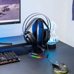 RGB Desktop Headphone Stand Detachable Mouse Cable Hook & Wire Organizer by Snagg A Headset Holder