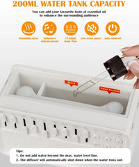 Bluetooth White Noise Machine with Aroma Diffuser, Humidifier & Night Light by Snagg A Diffuser