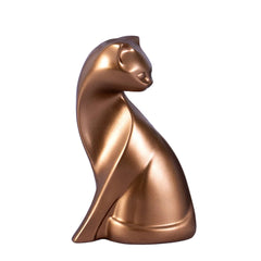 Golden Cat Couple Figurines by Snagg A Sculpture