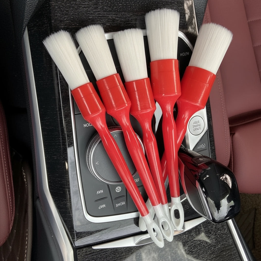 5pcs Car Detailing Brush Set by Snagg A Cleaning Brush