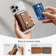 MagSafe Compatible Magnetic Wallet with Stand & Find My Tracking by Snagg A MagSafe Wallet