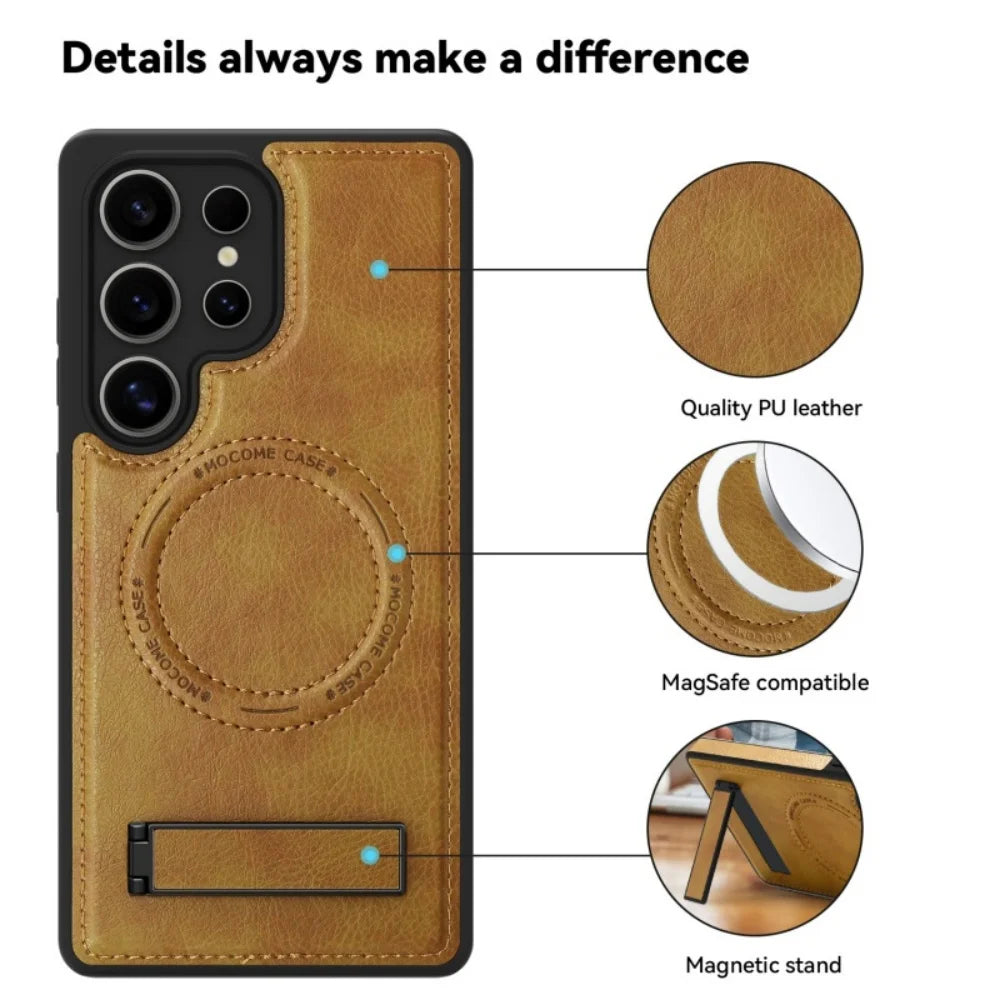 Stand Holder Magnetic Case For Samsung Galaxy S25 Series by Snagg A Phone Case
