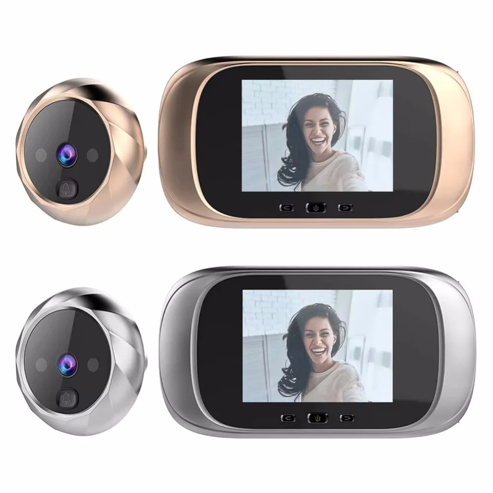 2.8″ Video Doorbell Peephole Camera – 90° Wide-Angle Digital Viewer with Motion Detection by Snagg A Doorbell Camera