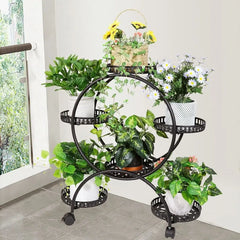 4 Tier Rolling Plant Stand with 6 Pots by Snagg A Rack