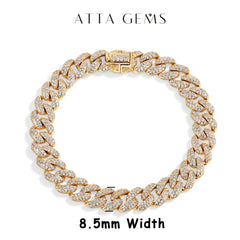 Moissanite Cuba Chain Bracelet