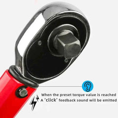 10–210 Nm Torque Wrench 1/2" – Precise Reversible Ratchet for Bicycle, Motorcycle & Automotive