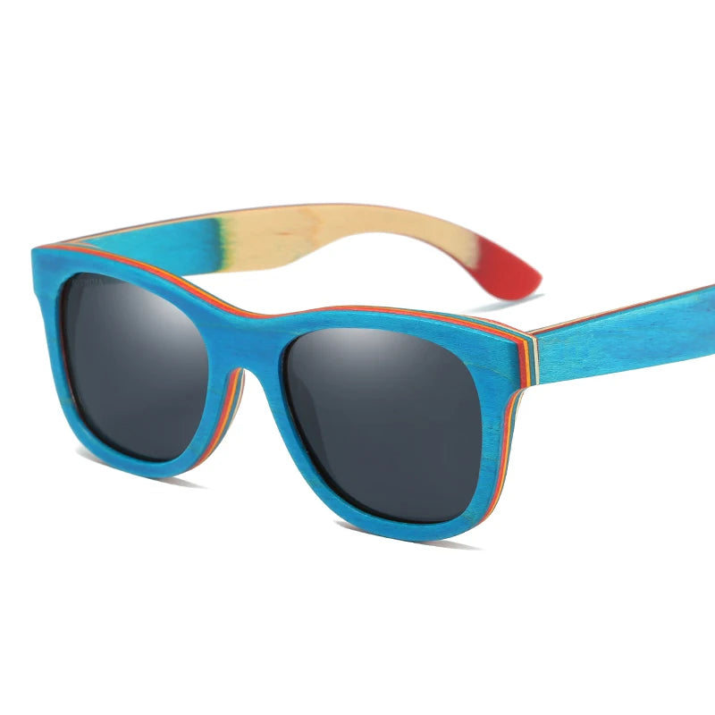 Skateboard Wooden Sunglasses by Snagg It Sunglasses