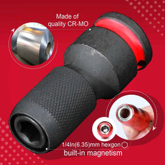 Professional Impact Square-to-Hex Bit Holder Set | 1/2", 3/8" & 1/4" Quick-Release Adapters