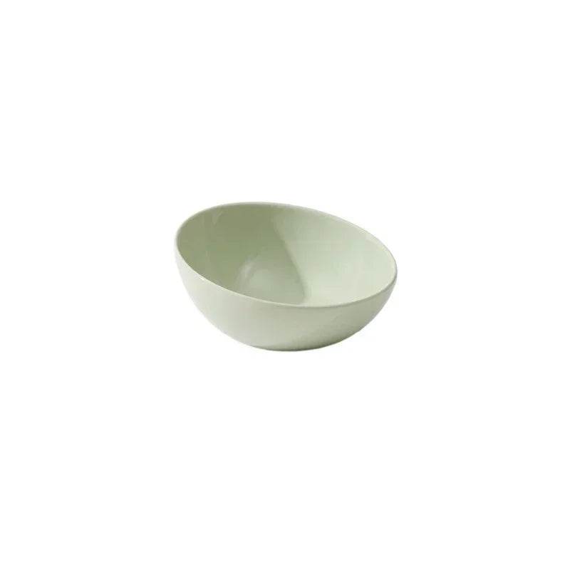 Cat Tilted Ceramic Bowl with Wooden Stand - SnaggIt