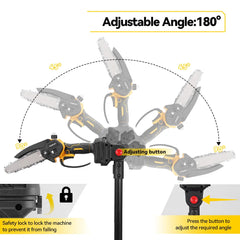 MELLWIN 2-in-1 Telescoping Electric Chainsaw & Pruner