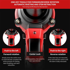 20V Brushless Auto Rivet Gun – 3.2–4.8mm Cordless Riveting Tool for Metalwork