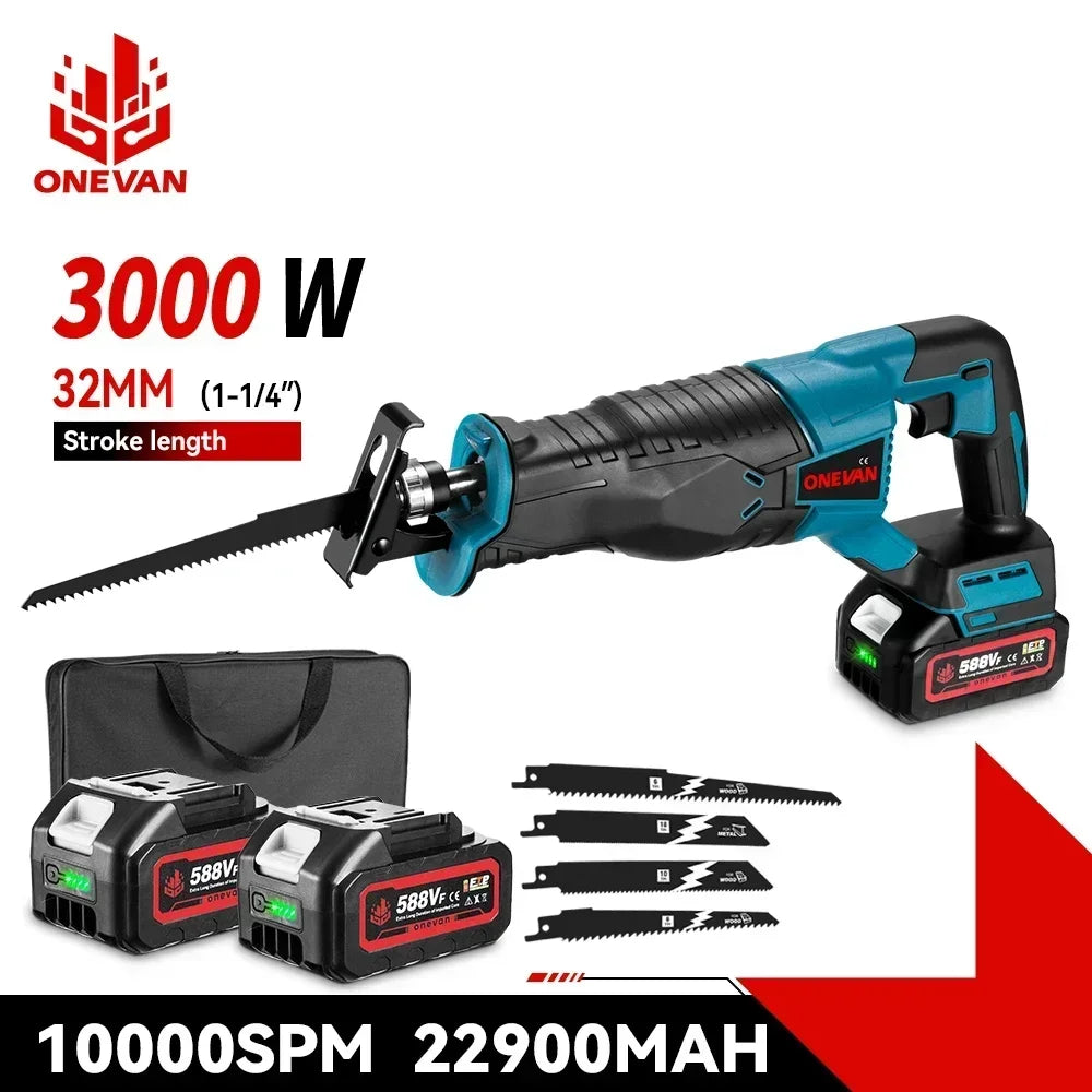 3000W Cordless Reciprocating Saw