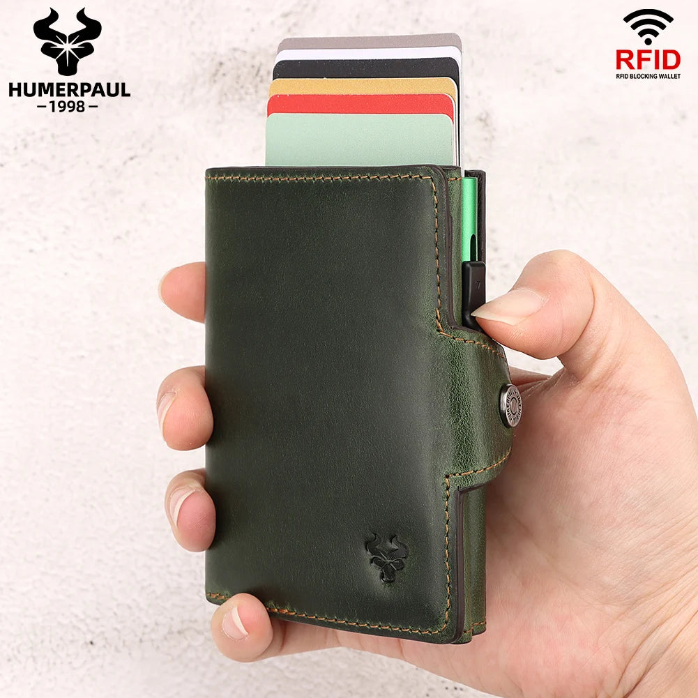 Leather Pop-Up Minimalist Card Holder