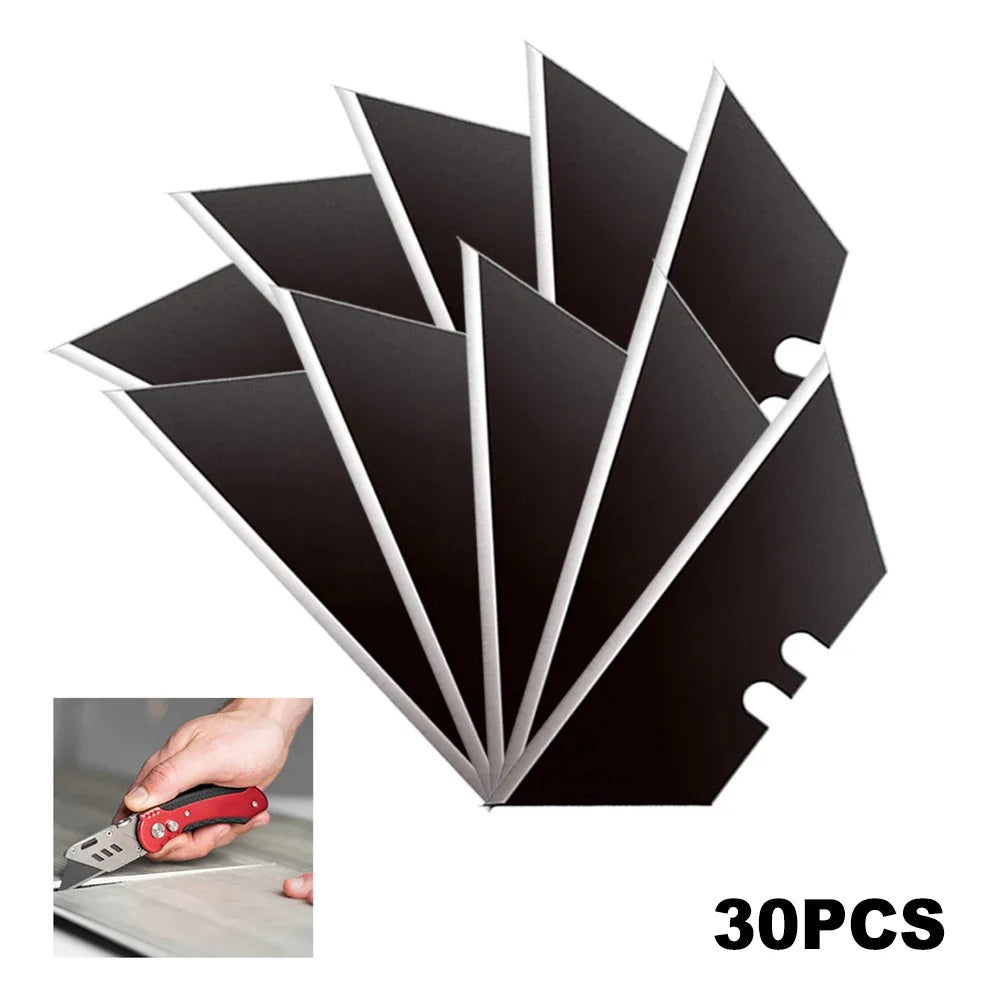 30Pcs Set Trapezoidal Blade Replacement Blade Art Craft CutterTool Multifunction Office Supplies Carving Supplies Multi Function