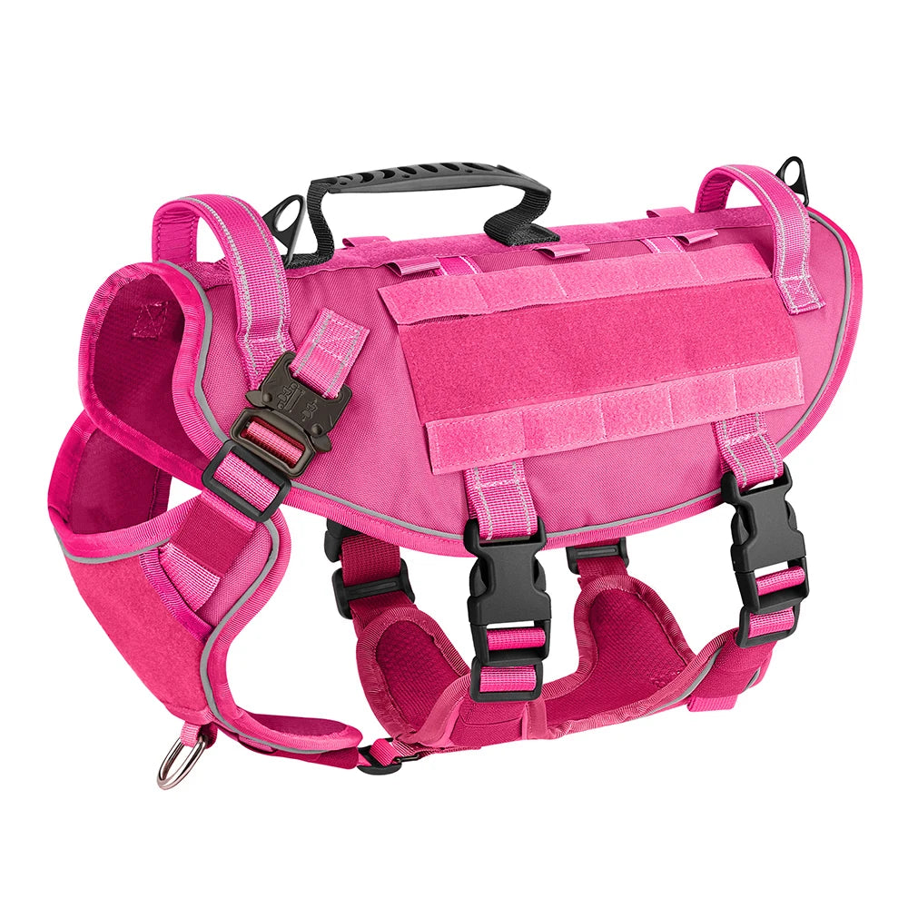Military Tactical Dog Harness – Escape-Proof, Reflective & Durable by Snagg A Harness