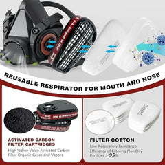 6200 Half Face Respirator Mask by Snagg A Face Mask
