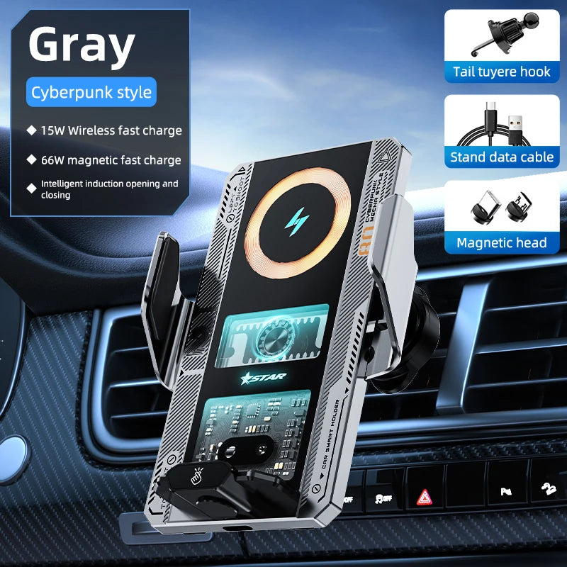 Magnetic Wireless Car Charger Phone Holder by Snagg A Phone Holder