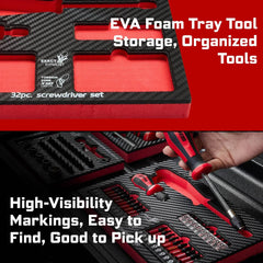 32-Piece Magnetic Screwdriver Set - SnaggIt