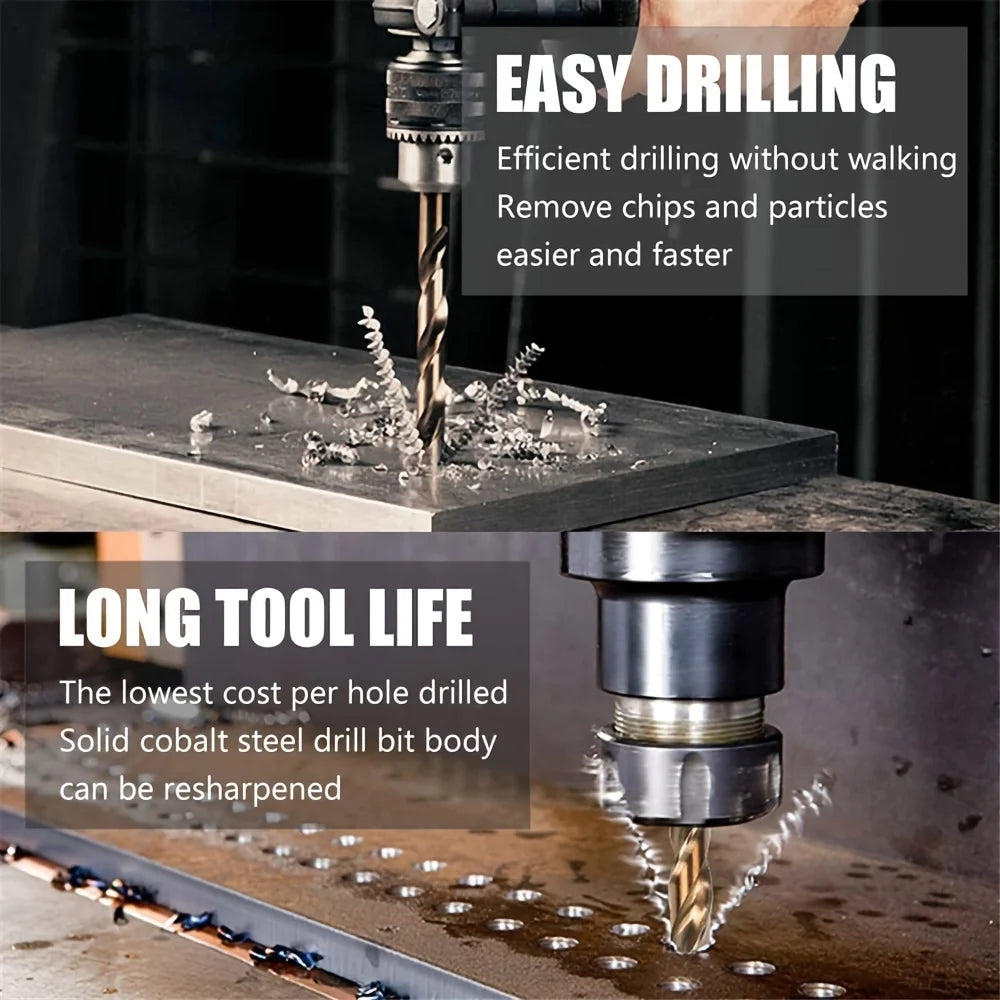 13/19/25pcs High-Speed Twist Drill Bit Set