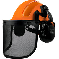 Forestry Safety Helmet With Face Shield & Ear Muffs by Snagg A Safety Helmet