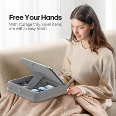 Tablet Pillow Stand with Storage by Snagg A Tablet Holder