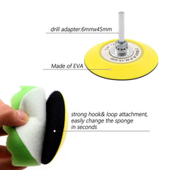 3" Car Headlight Restoration Kit – 26/37pcs Polishing Pads with Drill Backing Pad by Snagg A Restoration Kit