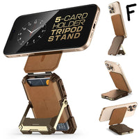 MagSafe Compatible Magnetic Tripod Phone Stand with Card Holder by Snagg A MagSafe Wallet