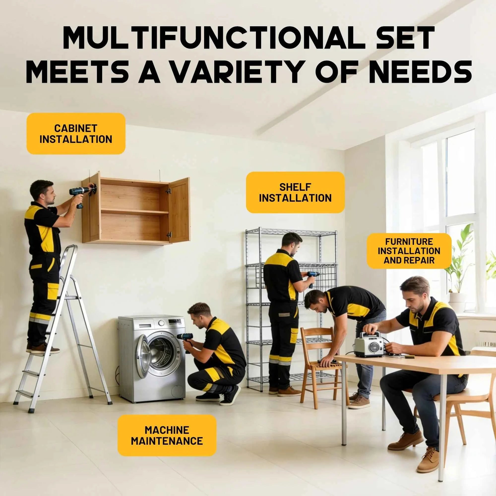 105 Pcs Professional Master Drill & Driver Set | HSS, S2 Steel & Masonry Multi-Material Kit