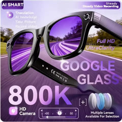 W610 AI Smart Glasses – 8MP HD Camera with 100+ Language Translation