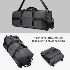 Large-Capacity Portable Roller Duffel Bag